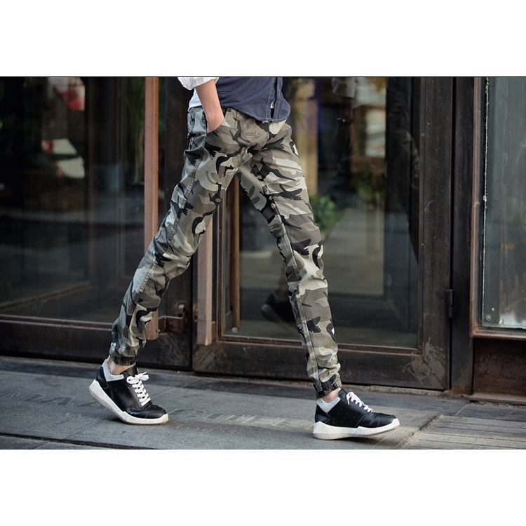  Celana  Jogger  Pria Motif  Tentara Size M Light Green 