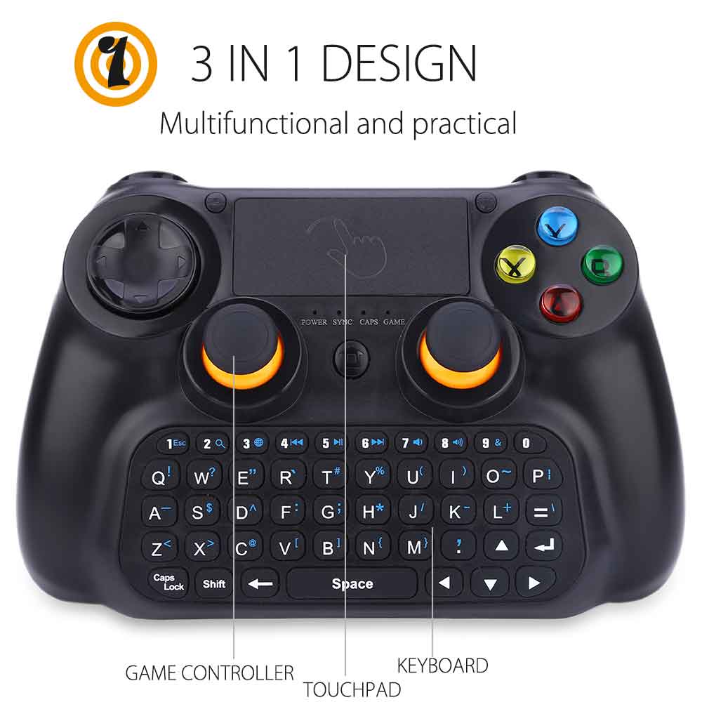 DOBE Keyboard Gamepad Wireless dengan Touch Pad TI 501 