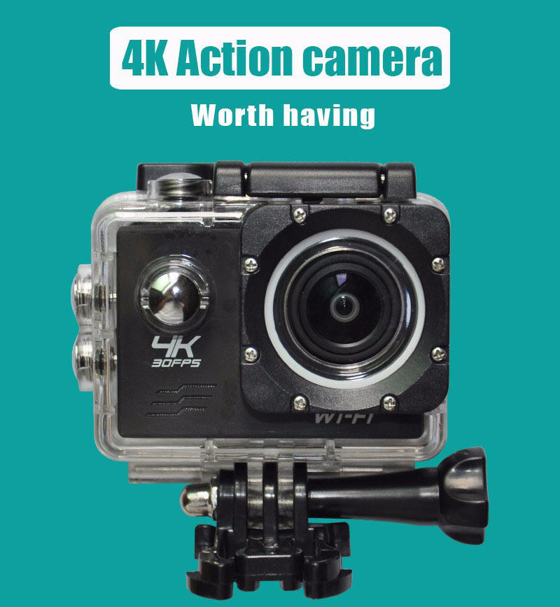 Action Camera Waterproof 4K WiFi - Black - JakartaNotebook.com