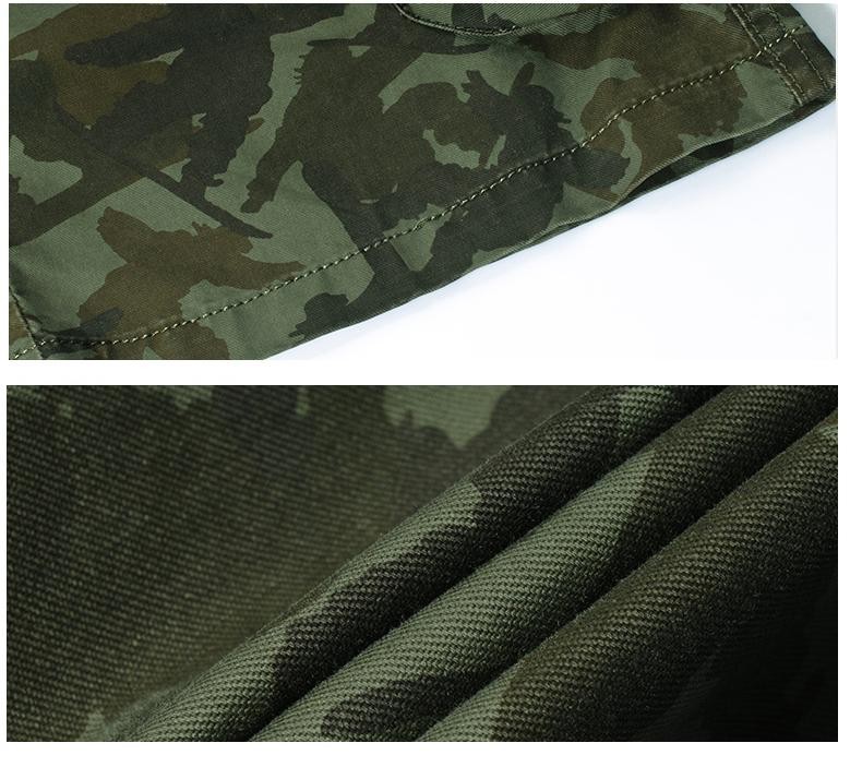 Celana Camouflage Military Pendek Pria Size 31 - Khaki 