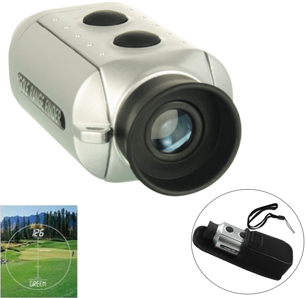 Digital 7x18 Golf Range Finder / Teropong Gold - Silver