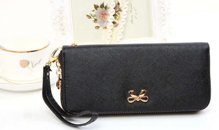 Dompet Genggam Korean Cute Bowknot Purse Clutches Handbag 