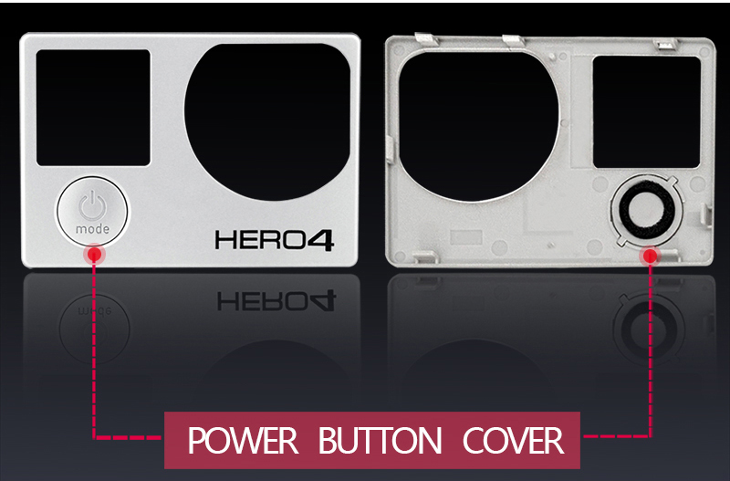 Original Front Panel + Power Mode Button Cover for GoPro 