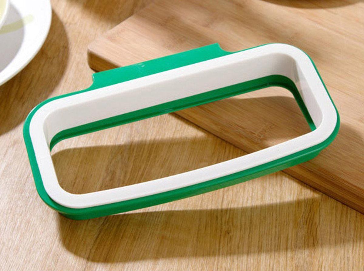  Rak  Hanger Kantong Plastik  Tempat Sampah White Green 