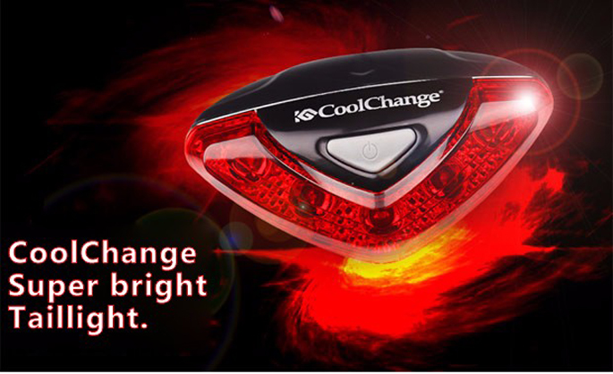  CoolChange  Lampu  Belakang Sepeda  Super Bright Taillight 