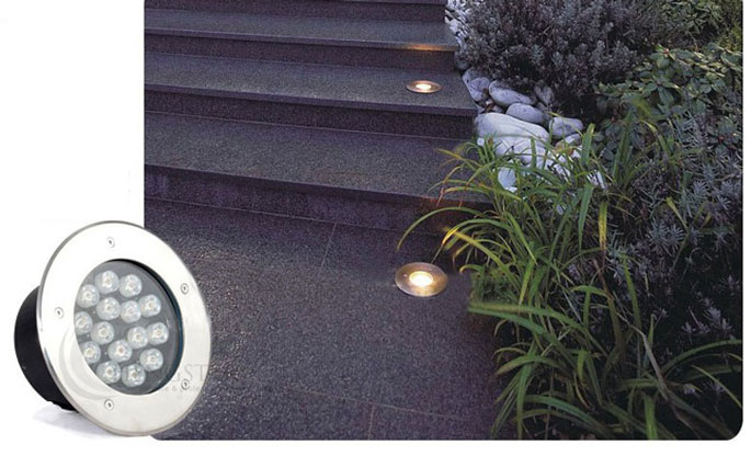  Lampu  Tanam LED Outdoor Waterproof Aluminium Dim 160MM 