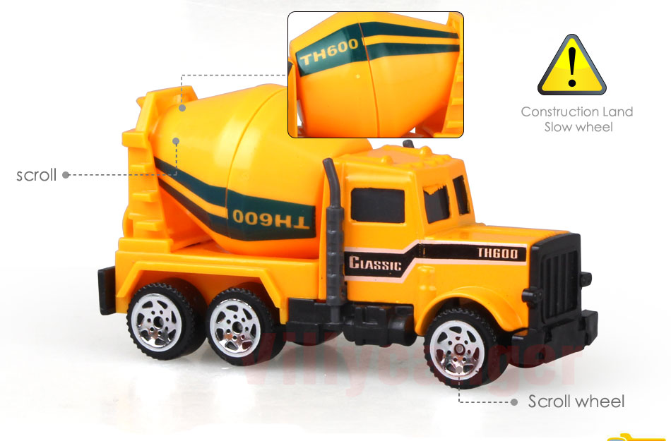 Mainan Mobil-Mobilan Truck Konstruksi Diecast Anak 6PCS