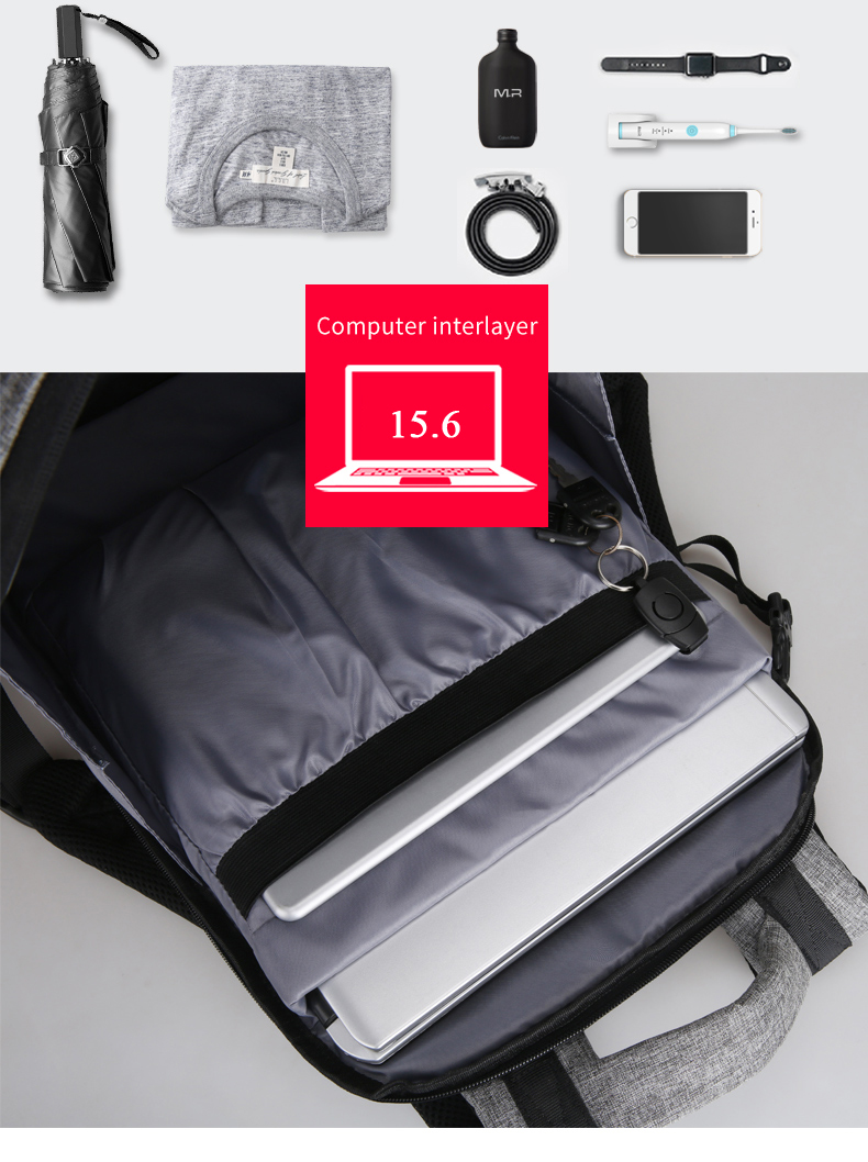 Mark Ryden Tas Ransel Laptop dengan USB Charger Port 