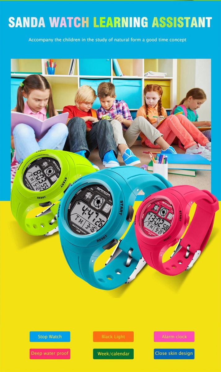 SANDA Jam Tangan Sporty Anak - SD-331 - Blue 