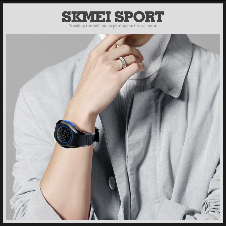 SKMEI Jam Tangan Digital Pria - 1269 - Black 