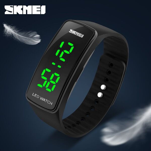 SKMEI Jam Tangan LED - 1119 - Black/Silver 