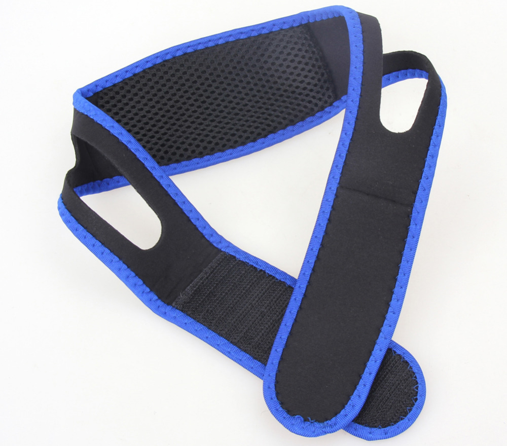 Sabuk Tidur Anti Ngorok Snoring Solution - Black/Blue 