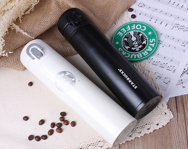 Starbuk Tumbler Botol Minum 380ml - White 