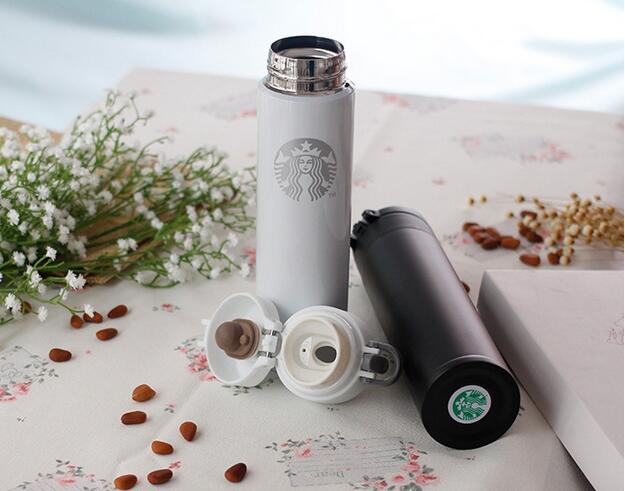 Starbuk Tumbler Botol Minum 380ml - White 