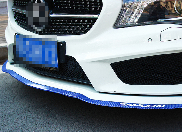 stiker carbon fiber anti collision strip bumber mobil