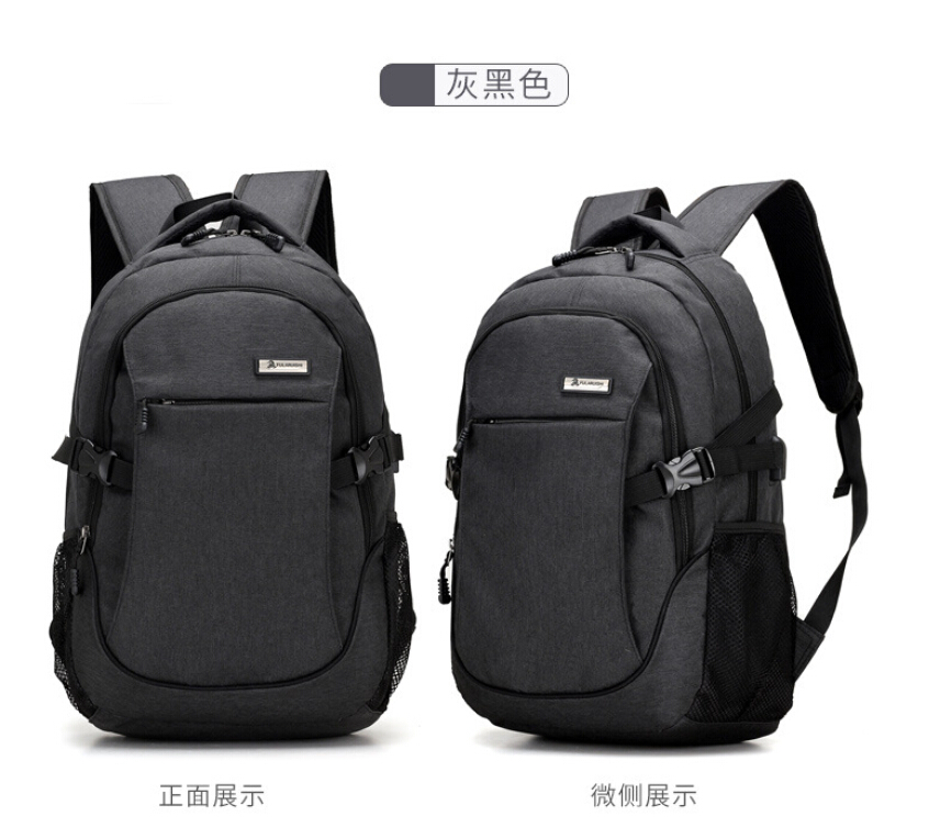 Meijieluo Tas  Ransel Laptop Oxford Pria  dengan USB Charger  