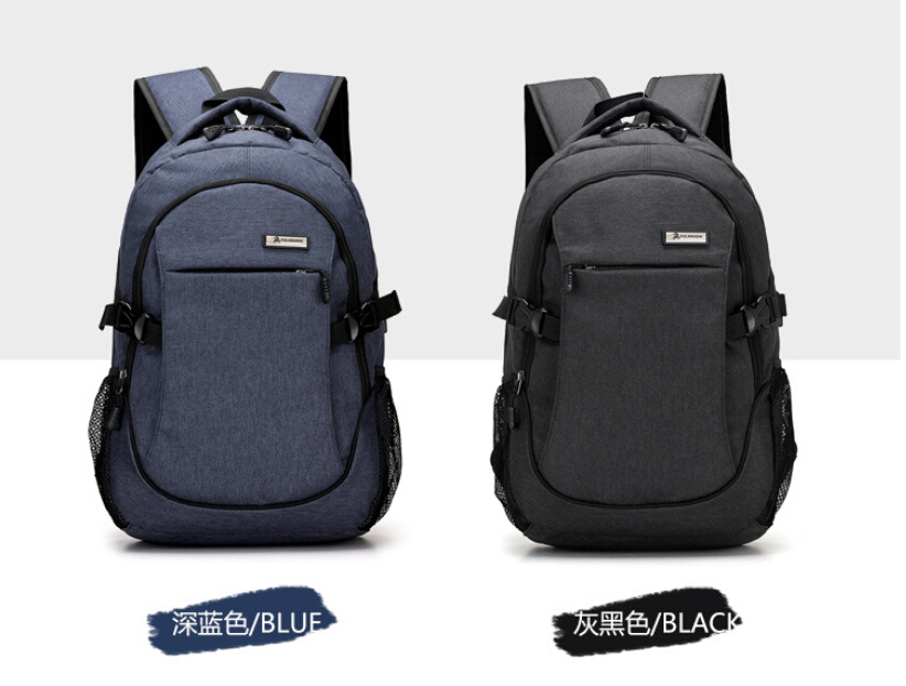 Meijieluo Tas  Ransel Laptop Oxford Pria  dengan USB Charger  