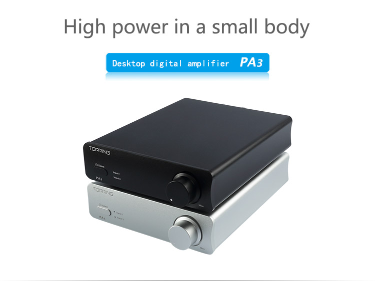 Topping PA3 Desktop Digital Amplifier - Black 