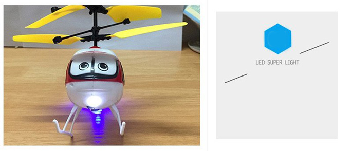  Mainan  Helikopter  Anak  Anak  dengan Kontrol Sensor  Pink 