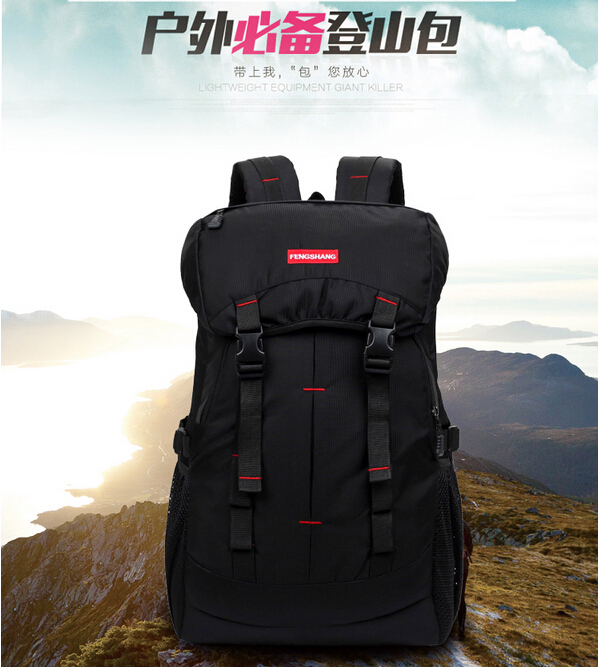 Tas Gunung Outdoor Waterproof - Black - JakartaNotebook.com