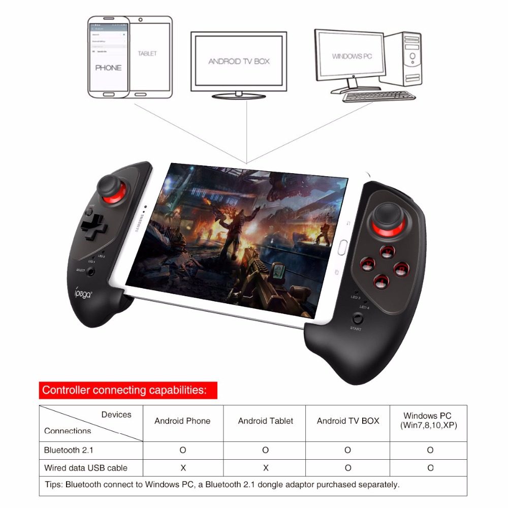 Ipega Telescopic Bluetooth Gaming Controller - PG-9083 