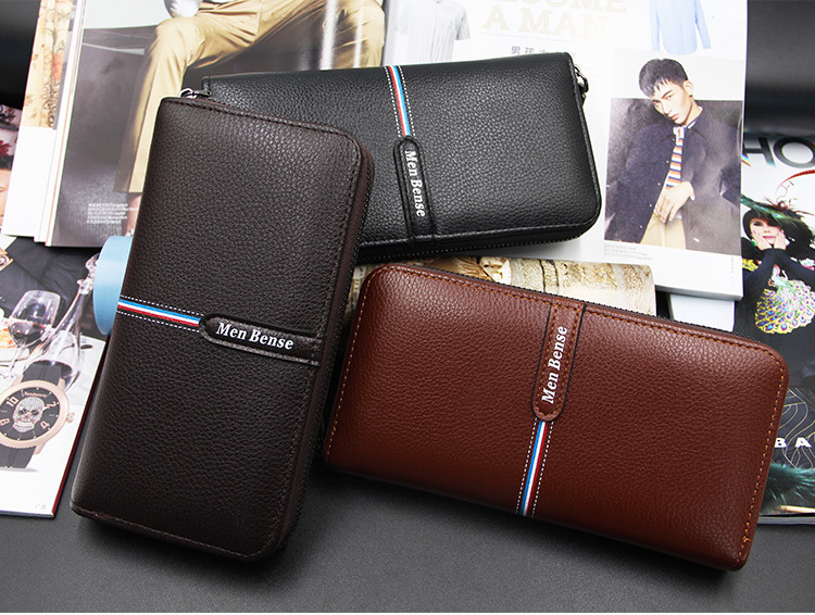 MenBense Dompet Pria Clutch Model Panjang - 888-4 - Brown 