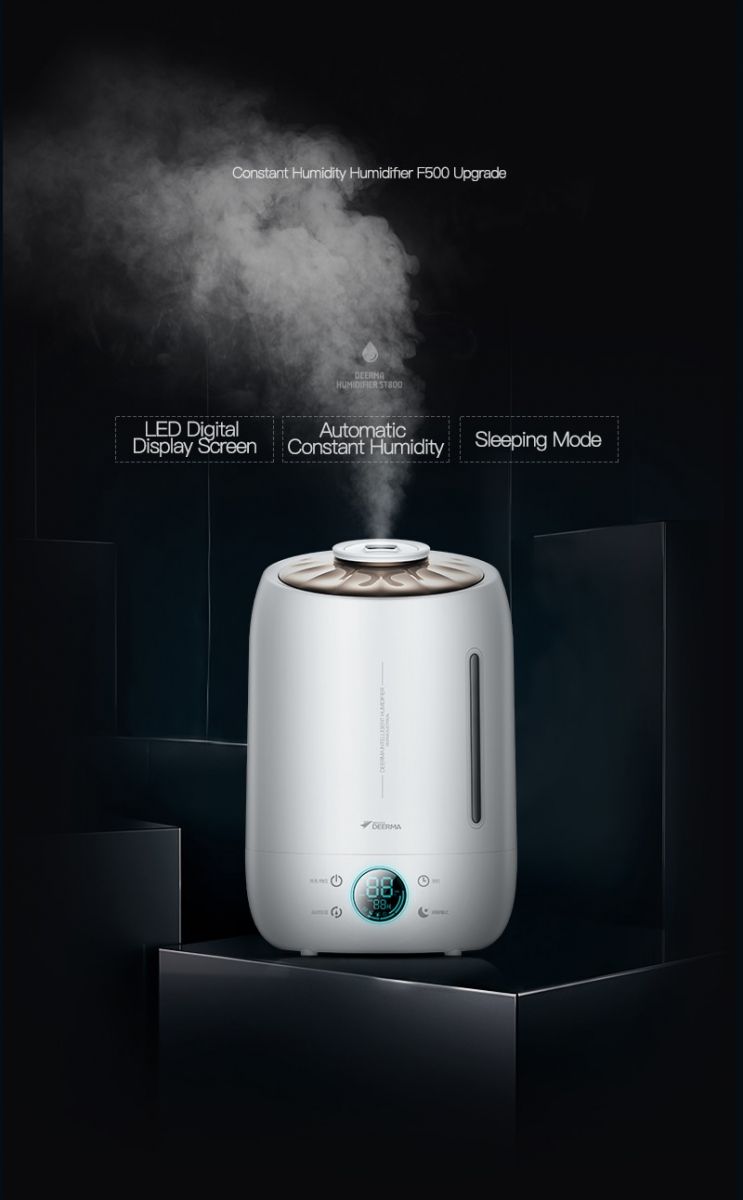 Xiaomi Deerma Air Humidifier Ultrasonic Large Capacity 5l Dem F600 White Jakartanotebook Com