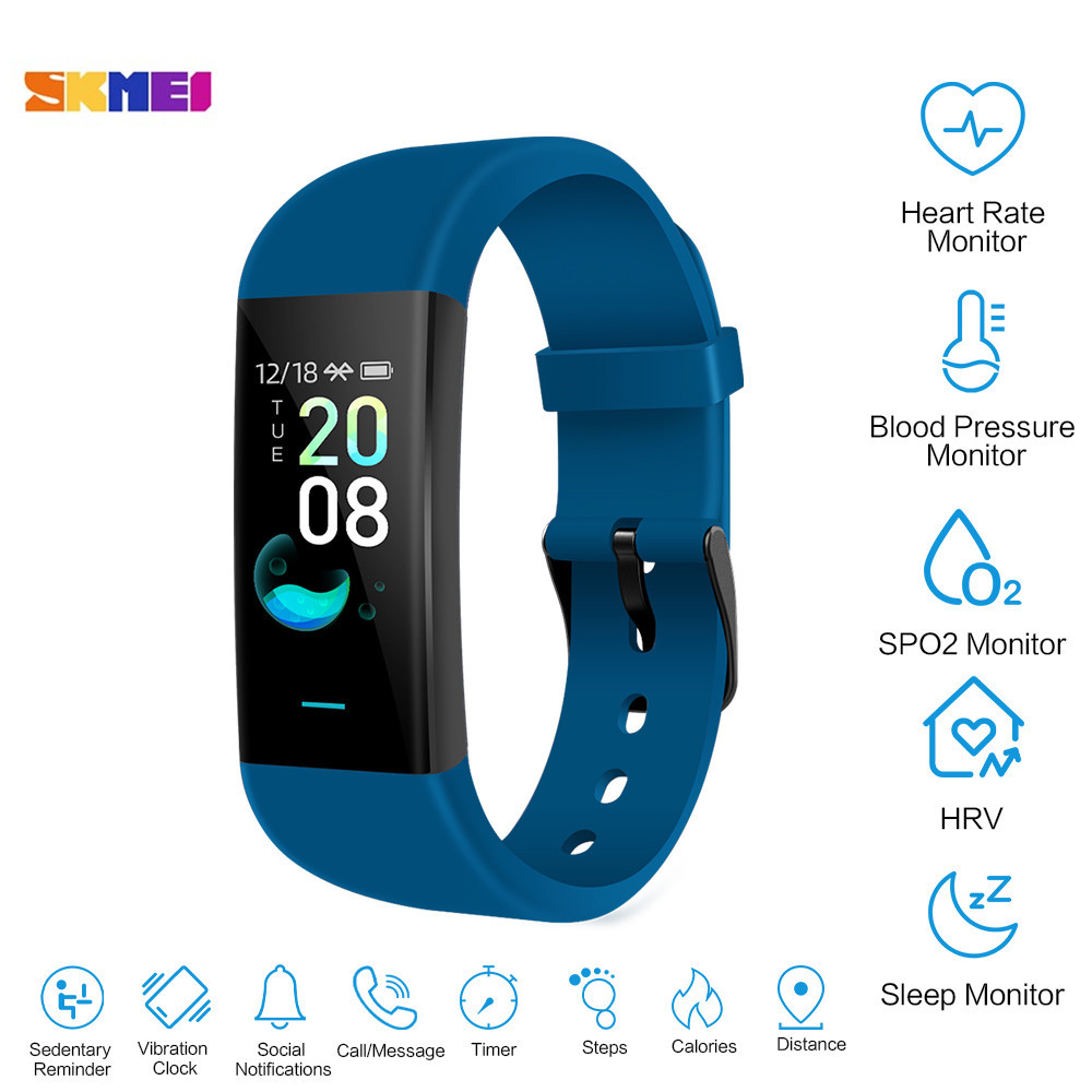 SKMEI Medical Smartwatch Jam  Tangan  Pintar Heartrate Blood 