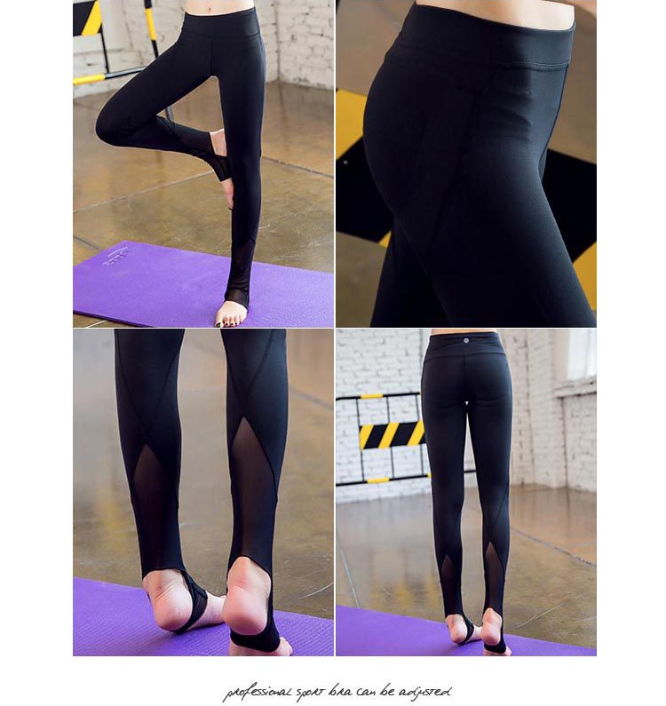 Celana Legging Gym Fitness Yoga Wanita - Size M - Black 