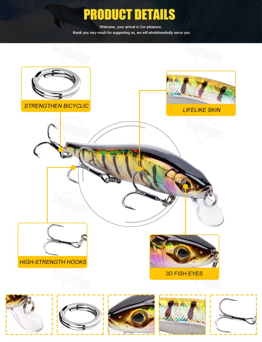 SeaKnight SK020 Umpan Pancing Model Ikan Floating Lure Bait L08