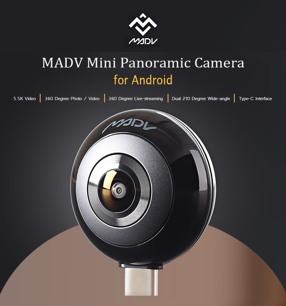 Xiaomi MADV 360 Mini Panoramic Camera for Android - Black 