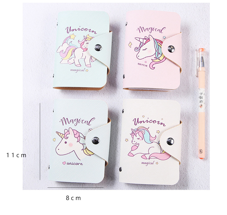 Dompet Kartu Gambar Unicorn Multi Color 