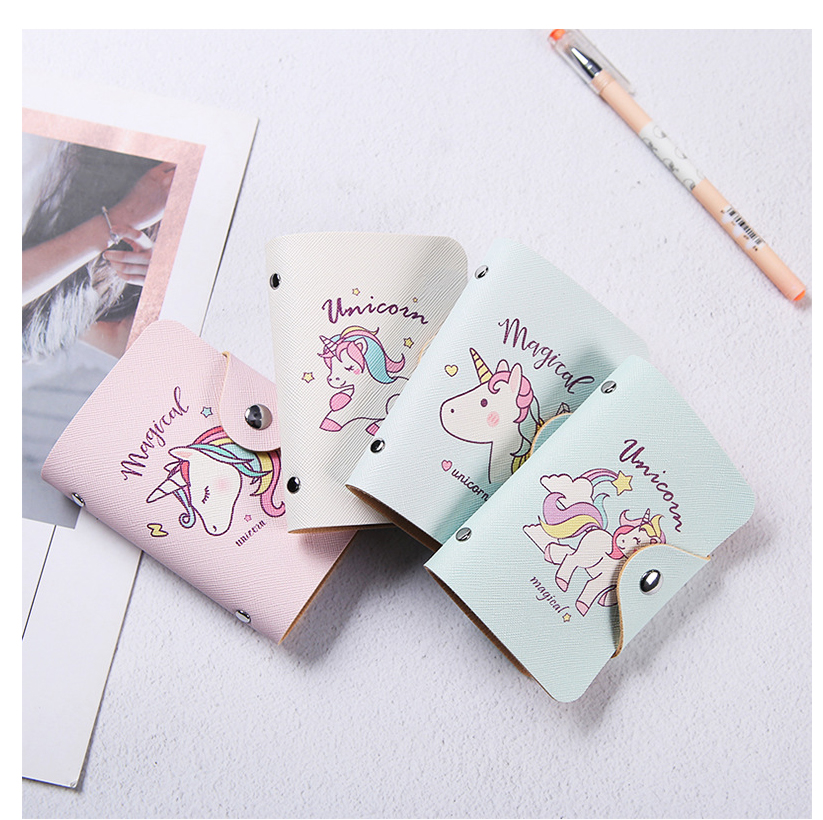 Dompet Kartu Gambar Unicorn  Multi Color 