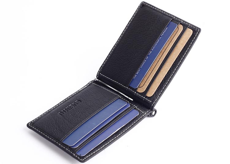 GUBINTU Dompet Pria Model Clip Wallet BID066 Brown 