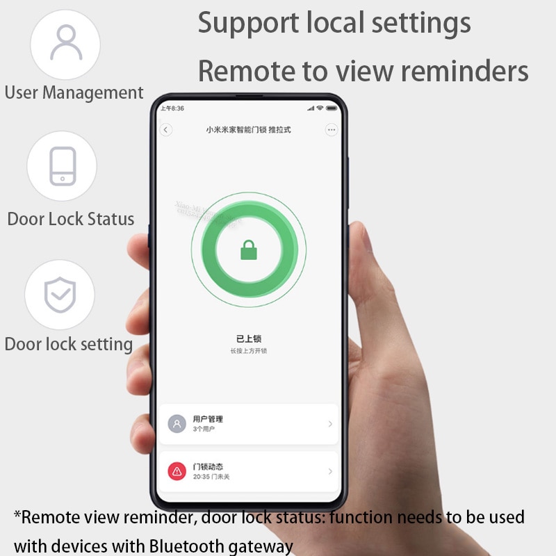  Xiaomi  Mijia Smart Door Lock Keyless Fingerprint NFC Kunci 